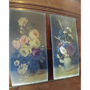 Deux peintures à l'huile sur panneaux - Modus Vivendi Antiques