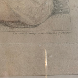Gravure anglaise de 1793 "Collection of Mr. Bovi"