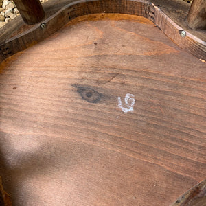 Tabouret bistrot en bois courbé