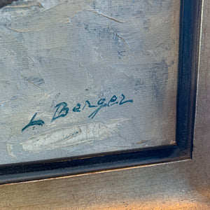 Huile sur toile signée Berger