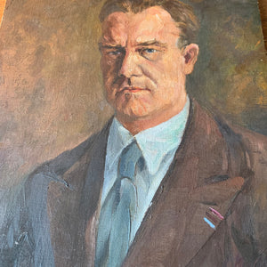 Portrait d'homme signé Leopold Muller (1879 - 1961)