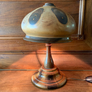 Lampe champignon en bois